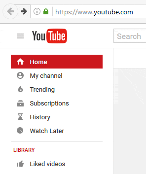 Hiding right below the "Home" link
