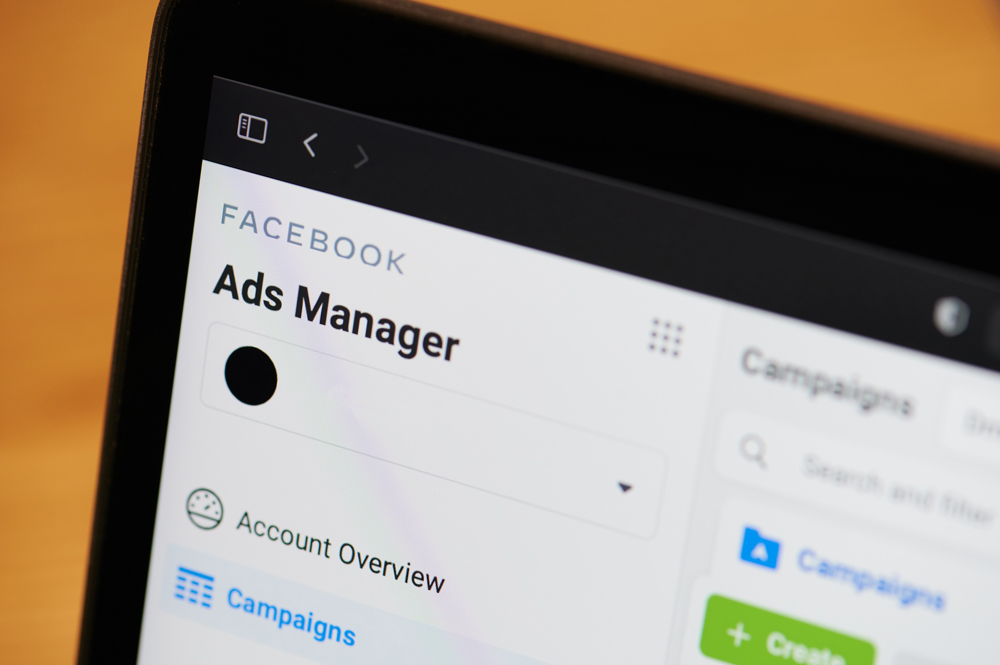 A close up of Facebook's Ads Manager, where you run Automotive Inventory Ads